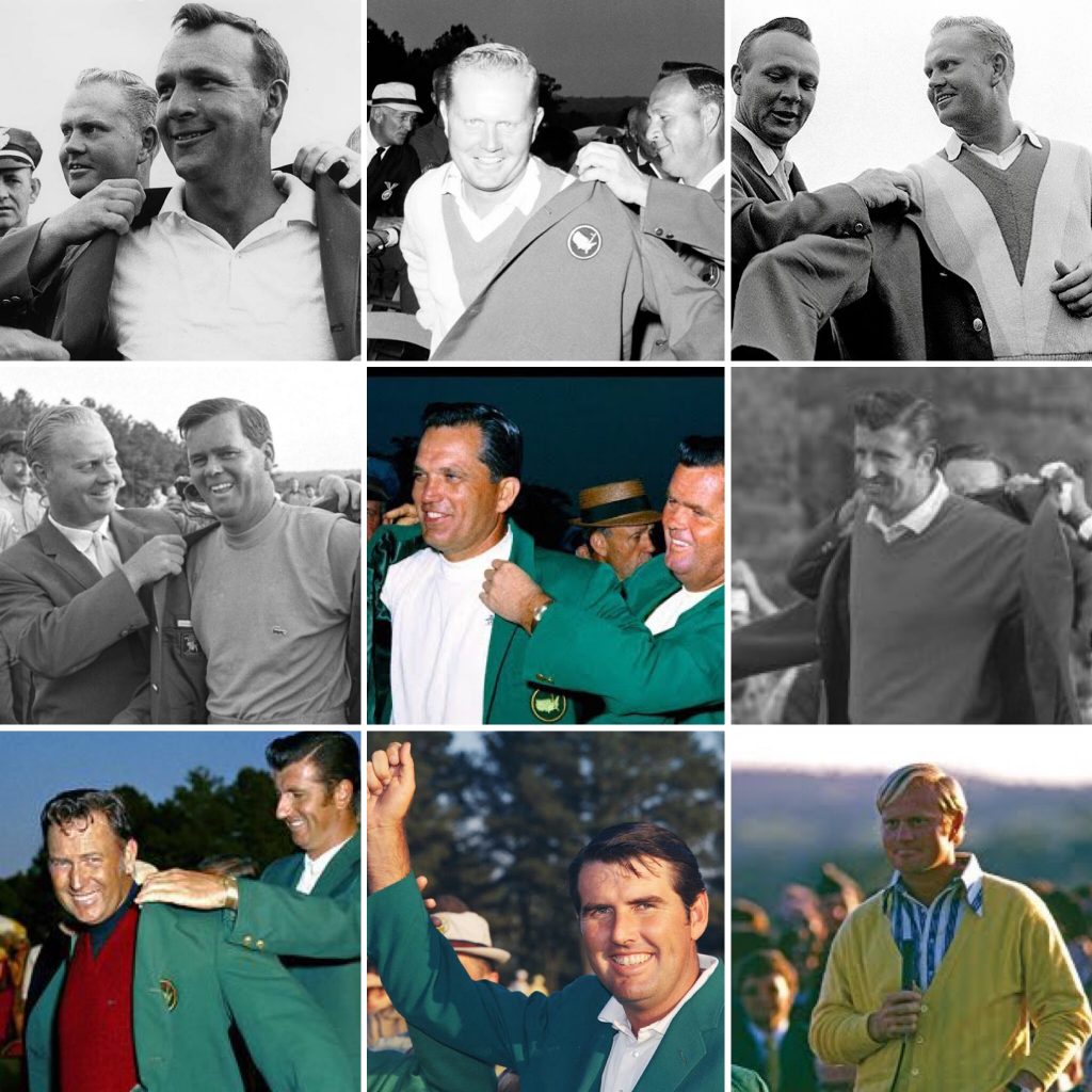 The Masters Champions from 1964-1972