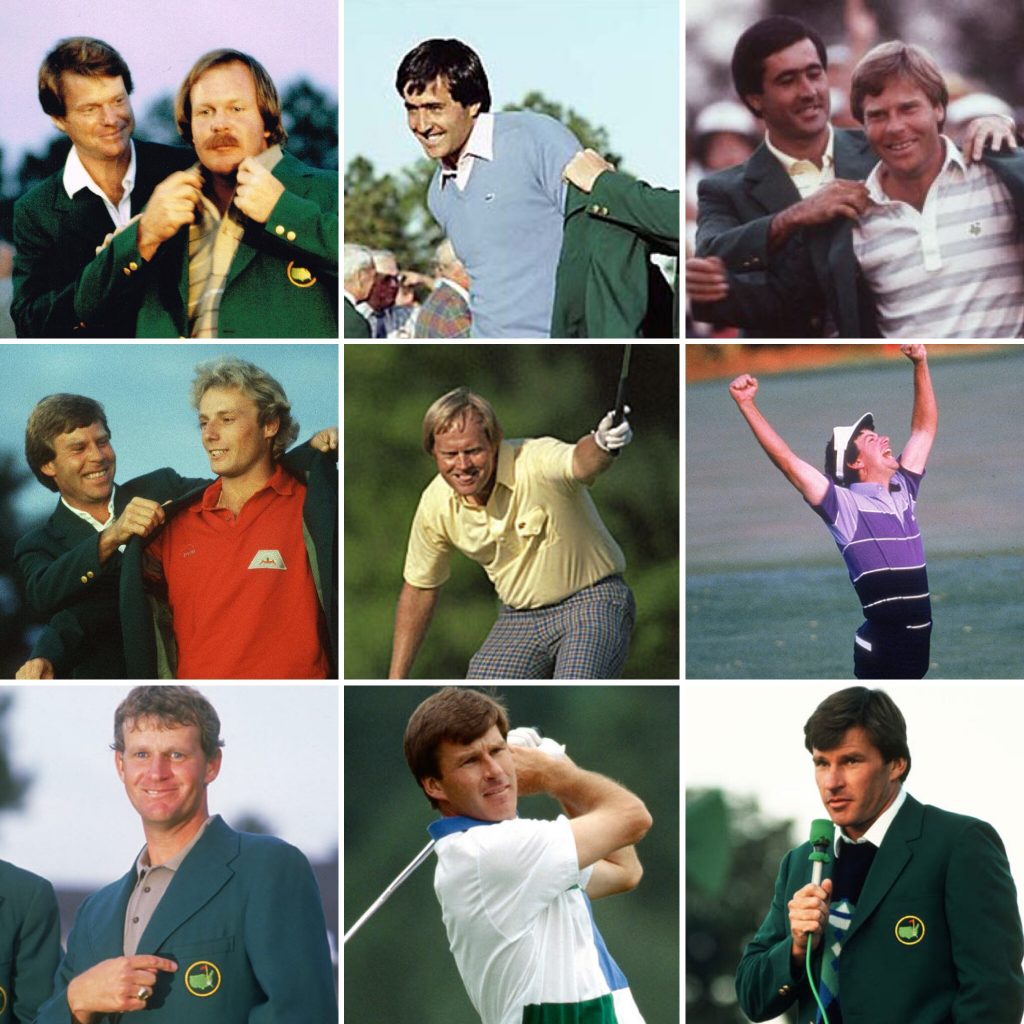 The Masters Champions from 1982-1990