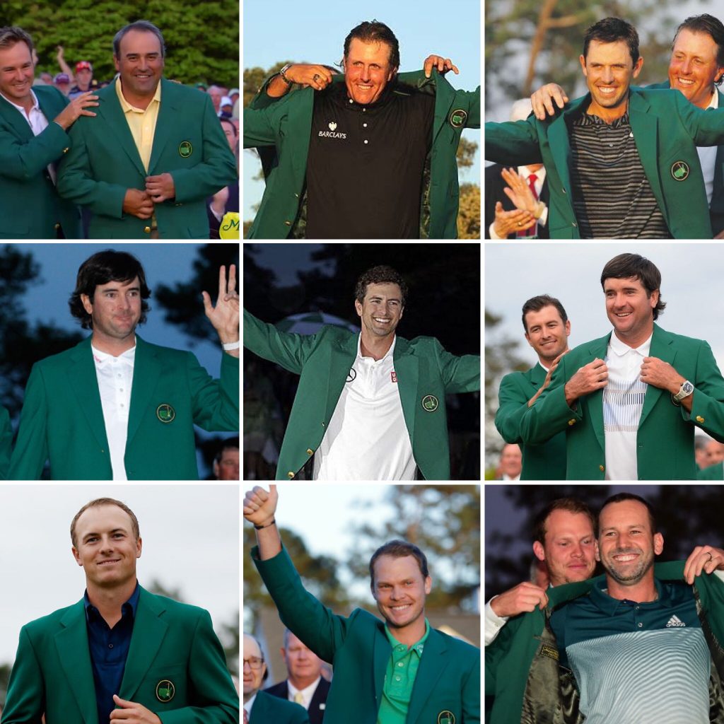 The Masters Champions from 2009-2017